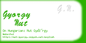 gyorgy mut business card